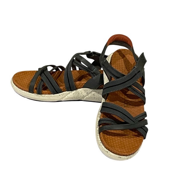 BareTraps  Grey Strappy Gracee Rebound Comfort Sandals Women’s Size 7.5 - Picture 1 of 7